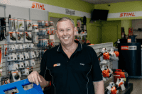 Greg McLarnon at the Stihl Shop Tauranga